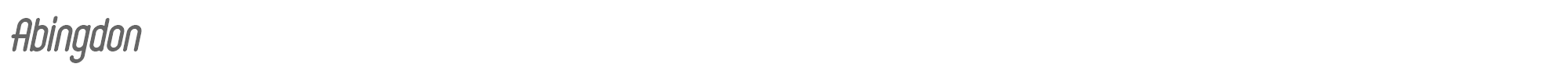Abingdon Abingdon Italic.otf font preview